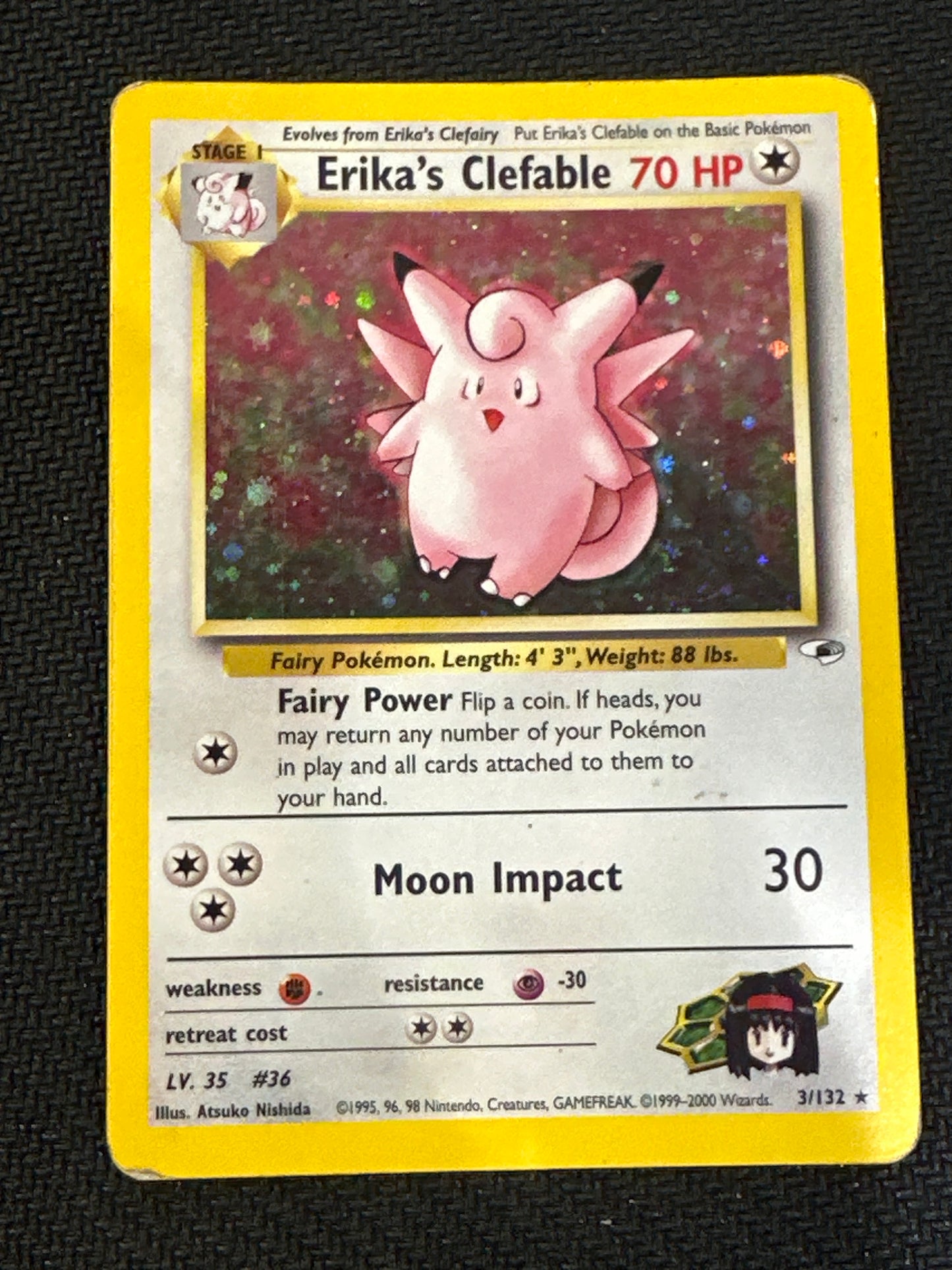 #3/132 Erika's Clefable Gym Heroes