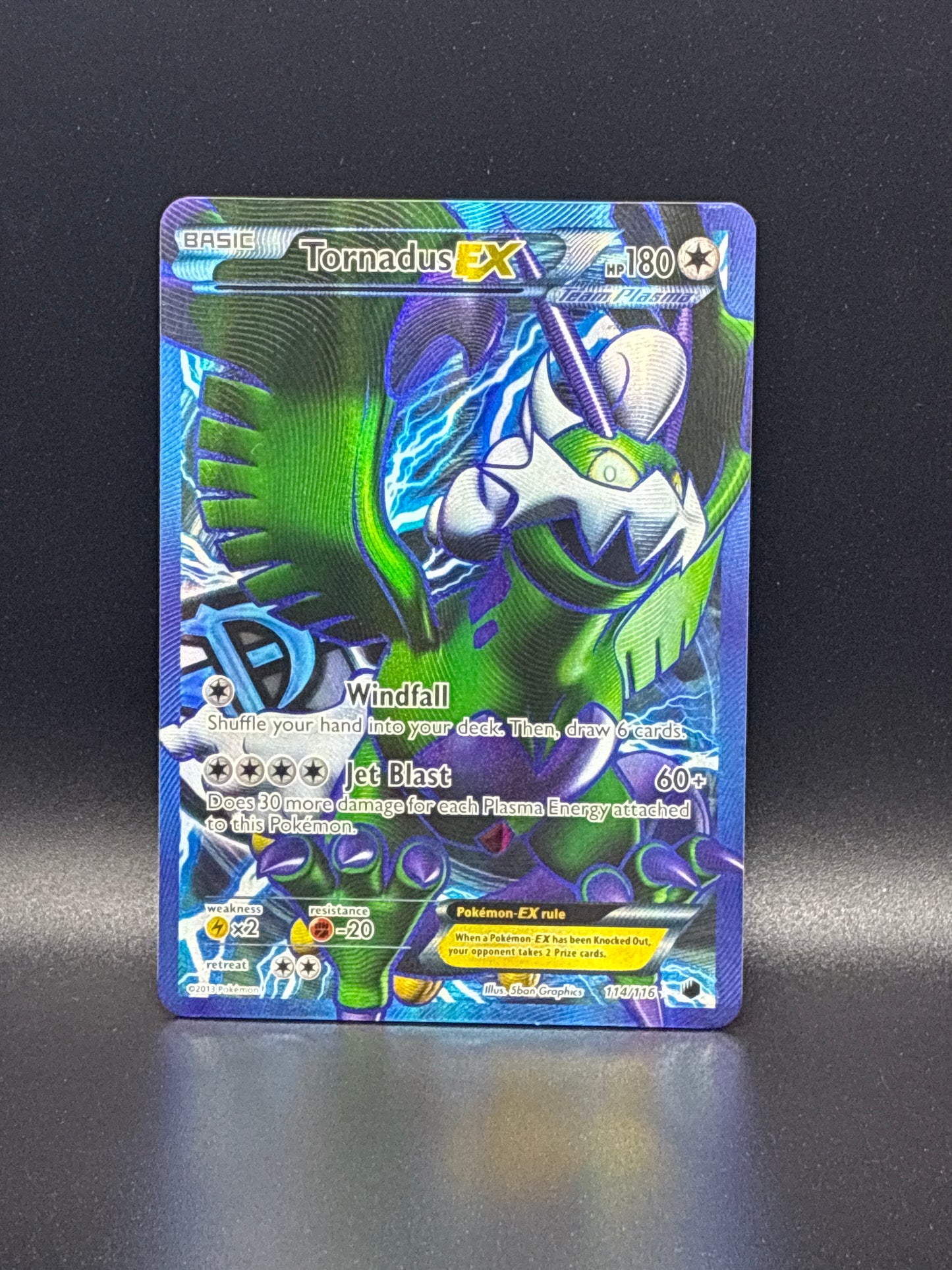 Tornadus EX (Team Plasma Full Art) #114/116 - Plasma Freeze