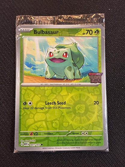 #001/166* Bulbasaur 151 151 (stamped)(Sealed)