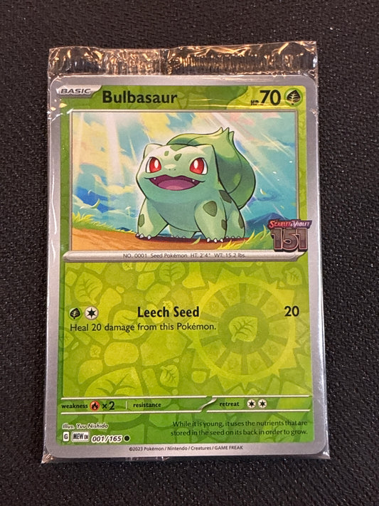 #001/166* Bulbasaur 151 151 (stamped)(Sealed)