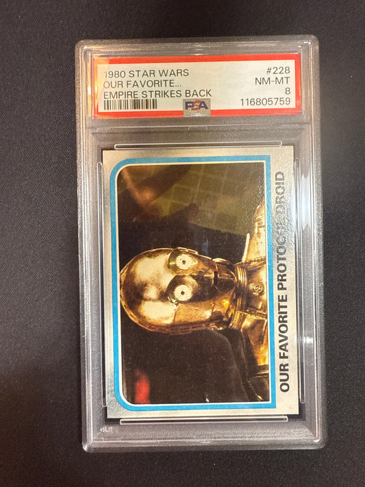 1980 STAR WARS OUR FAVORITE PROTOCOL DROID EMPIRE STIKES BACK PSA 8 #228