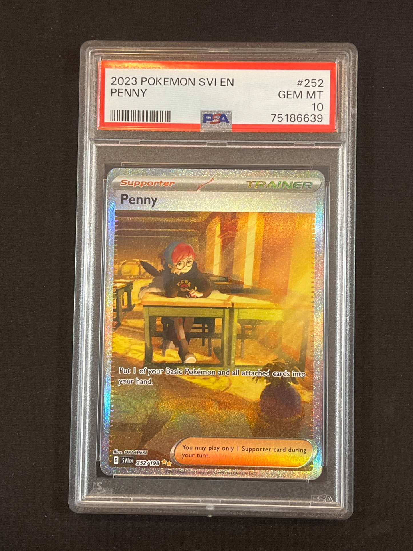 #252/198 Penny PSA 10 - Scarlet & Violet Base Set