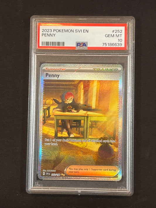 #252/198 Penny PSA 10 - Scarlet & Violet Base Set