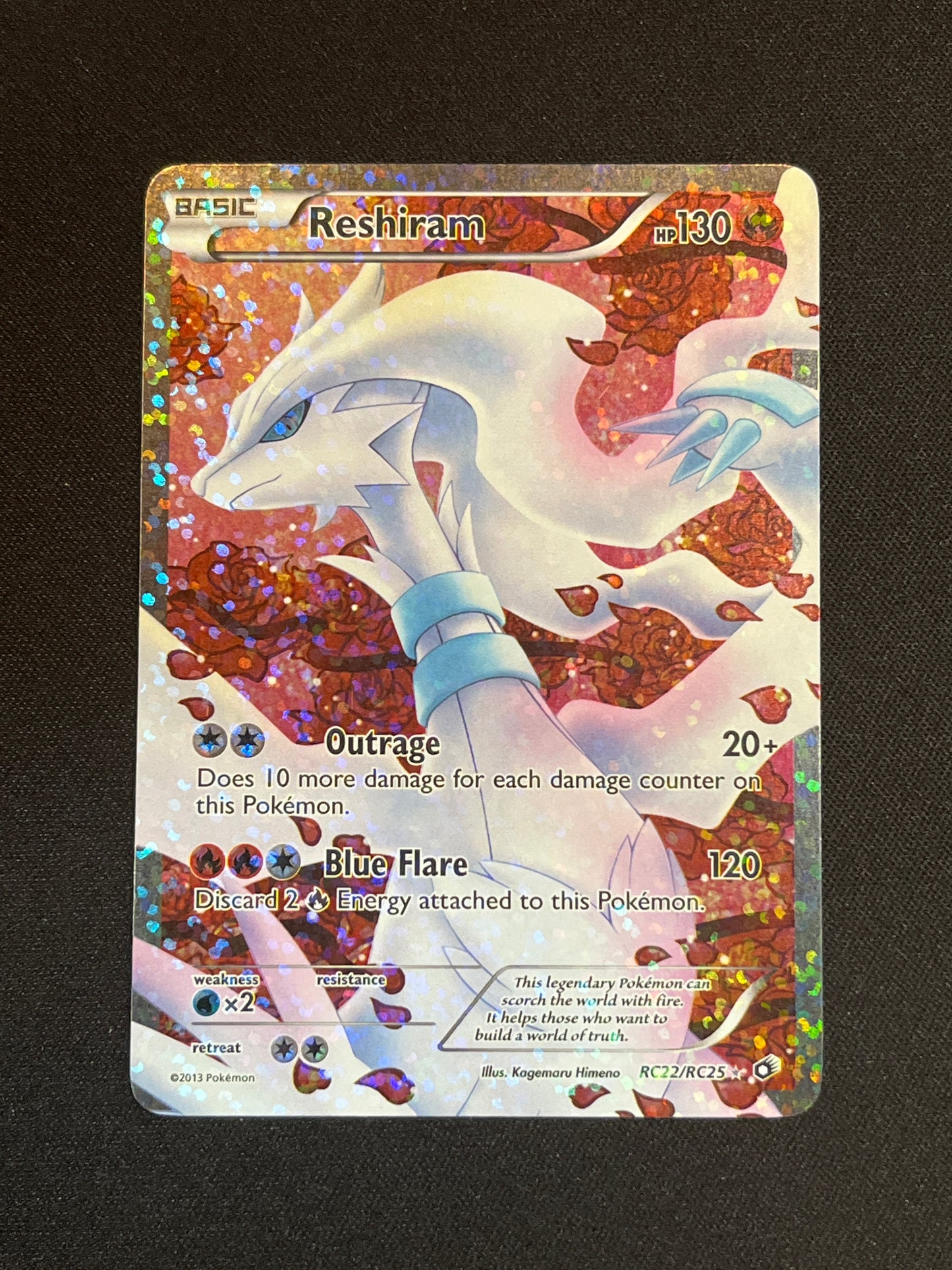 Reshiram #RC22/RC25 Legendary Treasures: Radiant Collection