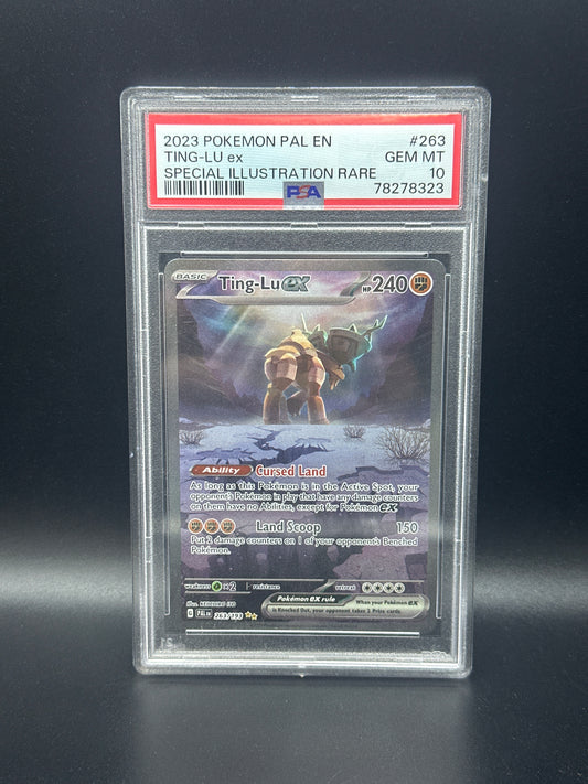 #263/193 Ting-Lu EX PSA 10 - Paldea Evolved