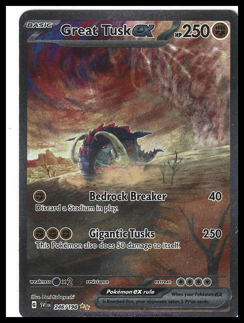 #246/198 Great Tusk ex SV01: Scarlet & Violet Base Set