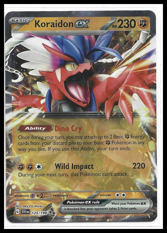 #125/198 Koraidon ex SV01: Scarlet & Violet Base Set