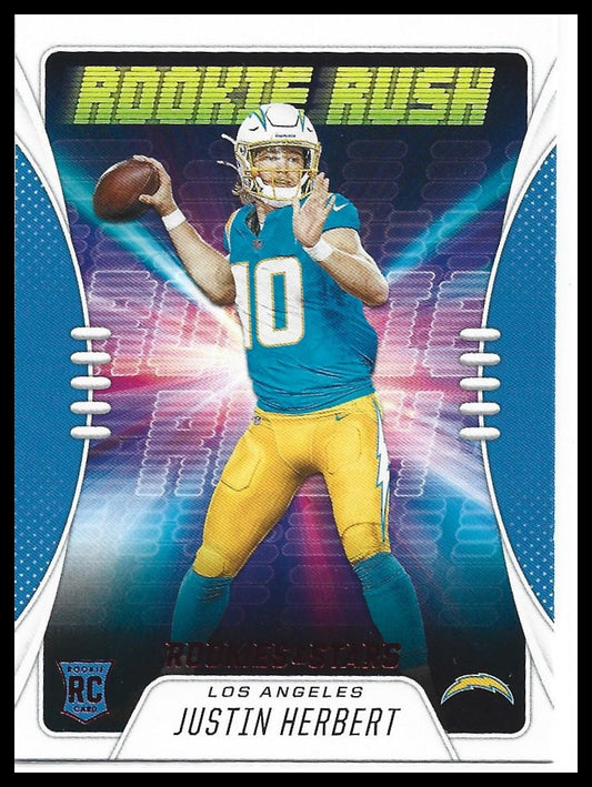 #RR-3 Justin Herbert 2020 Panini Rookies & Stars Chargers sports Rookie