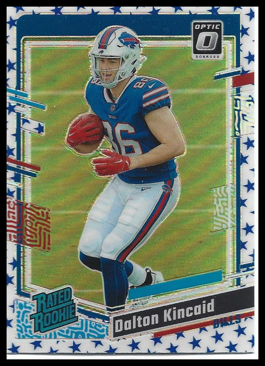 #211 Dalton Kincaid 2023 Donruss Optic Buffalo Bills sports Stars