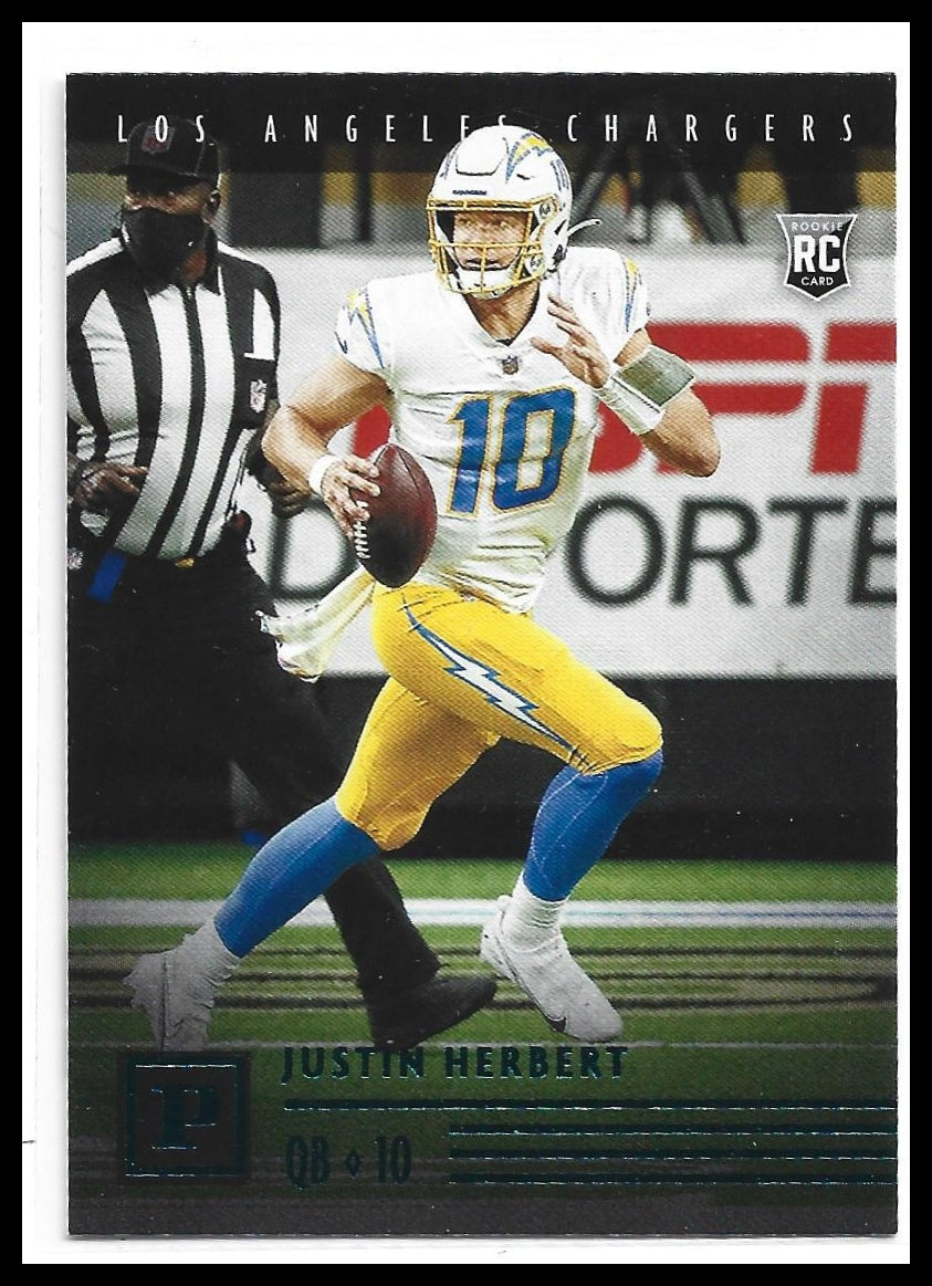 #PA-3 Justin Herbert 2020 Panini Chronicles Los Angeles Chargers sports Panini