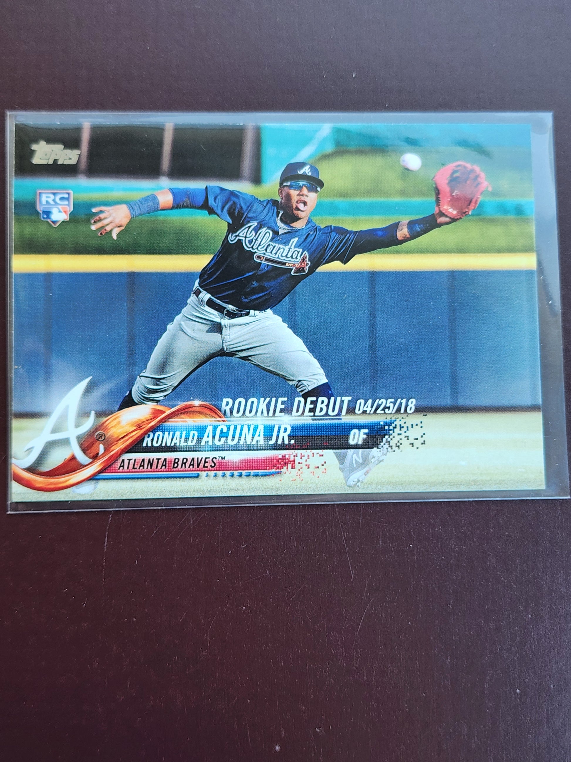 #HMT31 Ronald Acuna Jr. 2018 Topps Chrome Update Atlanta Braves sports