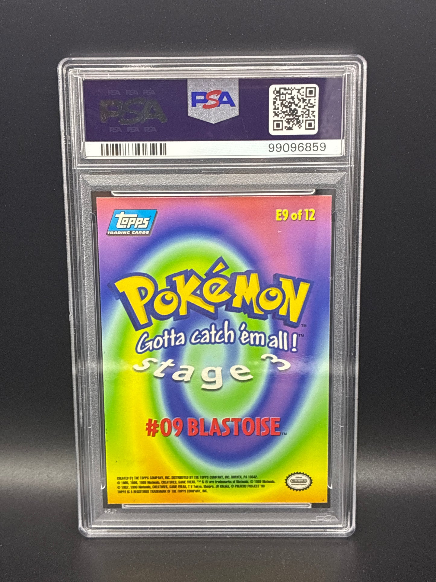 Topps chrome Blastoise Psa 8