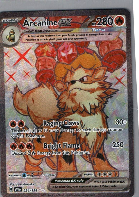 #224/198 Arcanine ex SV01: Scarlet & Violet Base Set