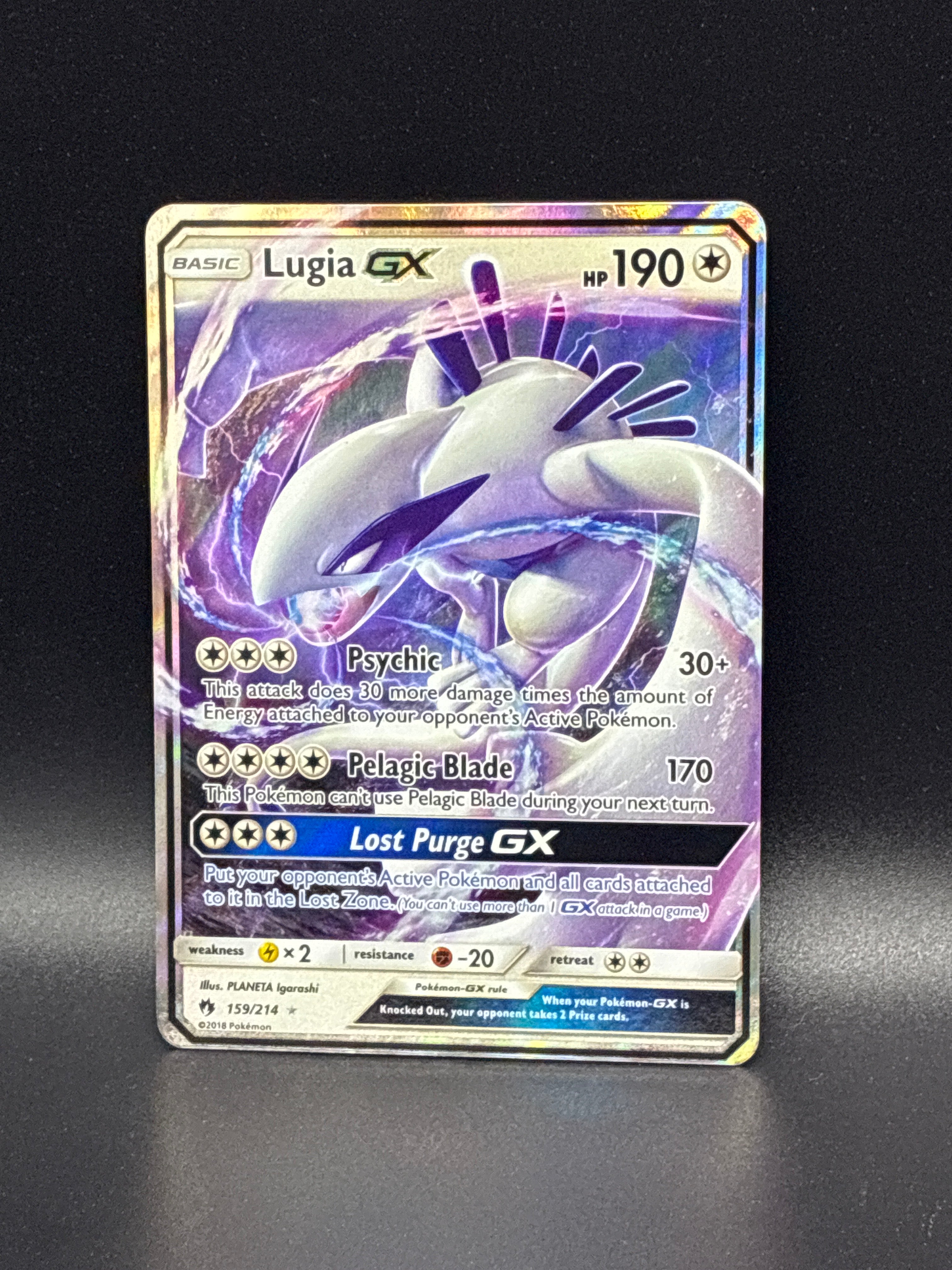 thumbnail image 2 of Ho-Oh & Lugia GX 159/214 – Pokemon Lost Thunder Legendary Holo – Lightly Played, Ultra Rare 2 of 3