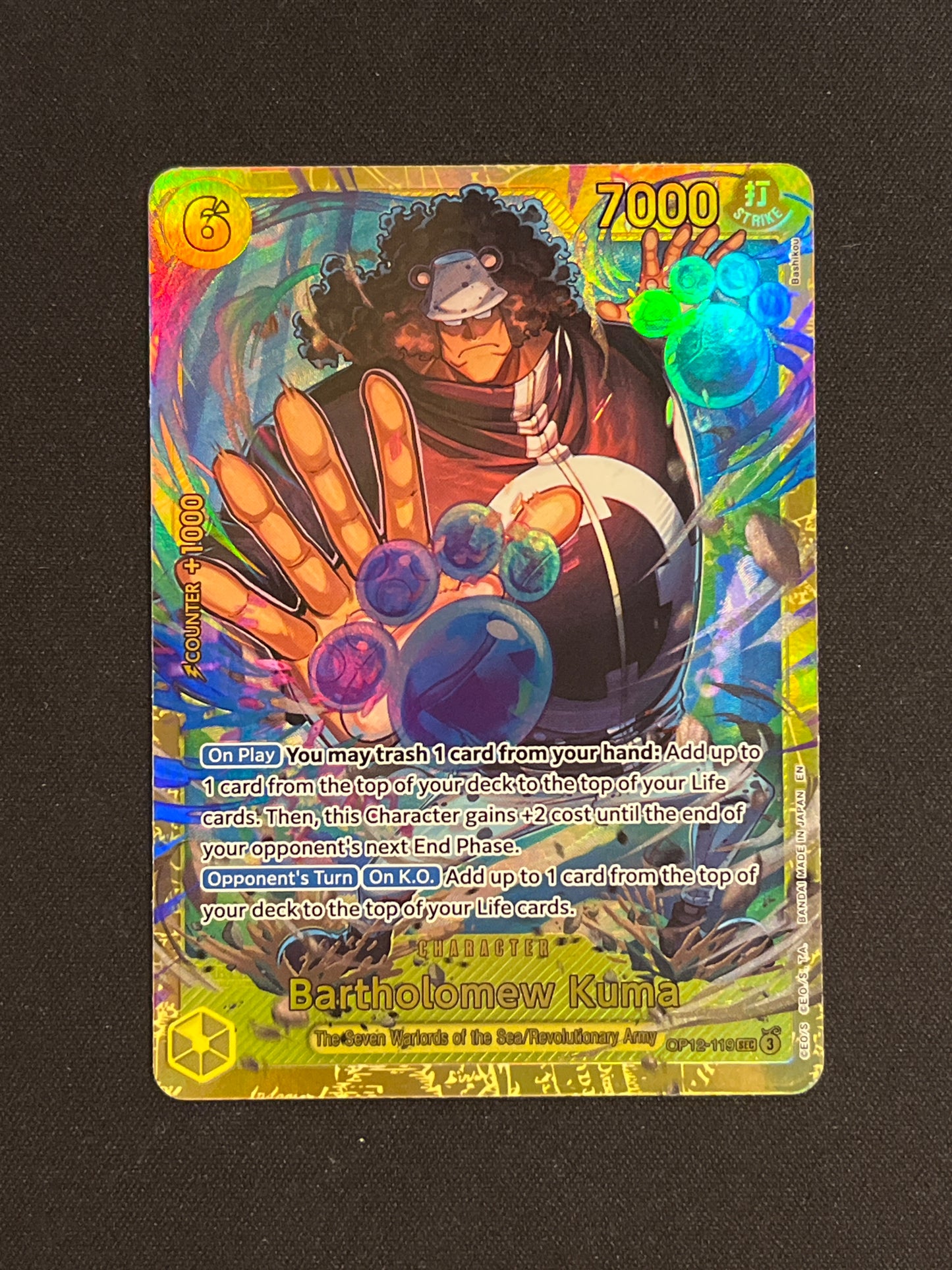 Bartholomew Kuma OP12-119 (SEC) - Legacy of the Master