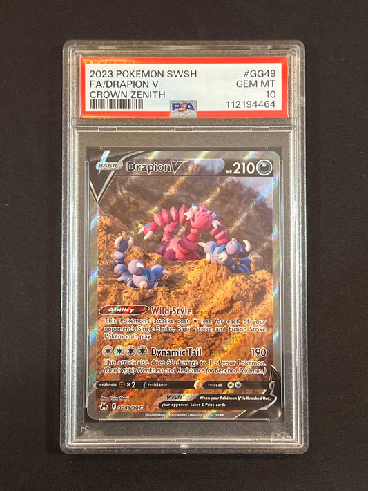 #GG49/GG70 Drapion V PSA 10 - Crown Zenith