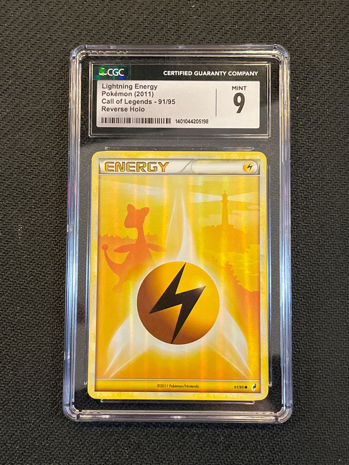 #91/95 Lightning Energy (Ampharos) - Call of Legends CGC 9