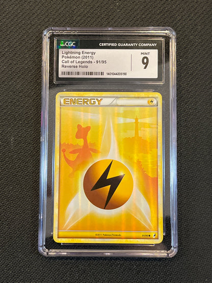 #91/95 Lightning Energy (Ampharos) - Call of Legends CGC 9