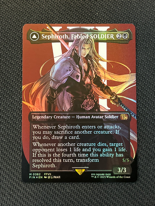 #0382 Sephiroth, Fabled SOLDIER // Sephiroth, One-Winged Angel (Foil) Final Fantasy