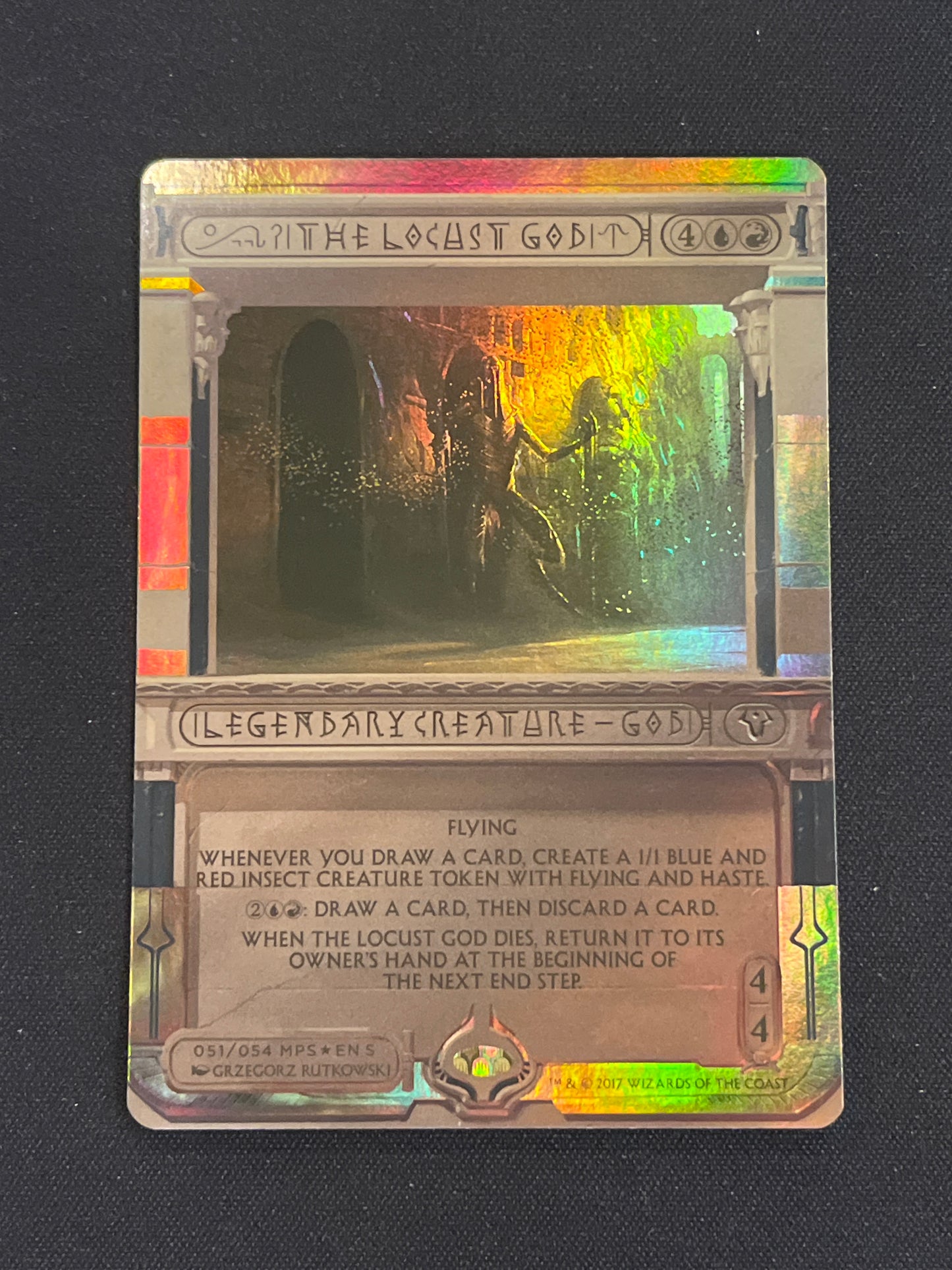 #051/054 The Locust God (Foil) Masterpiece Series: Amonkhet Invocations