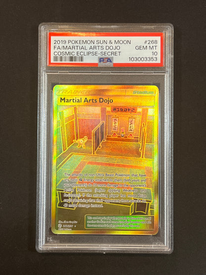 #268/236 Martial Arts Dojo PSA 10 - Cosmic Eclipse