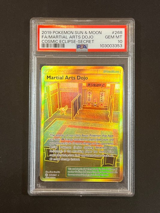 #268/236 Martial Arts Dojo PSA 10 - Cosmic Eclipse