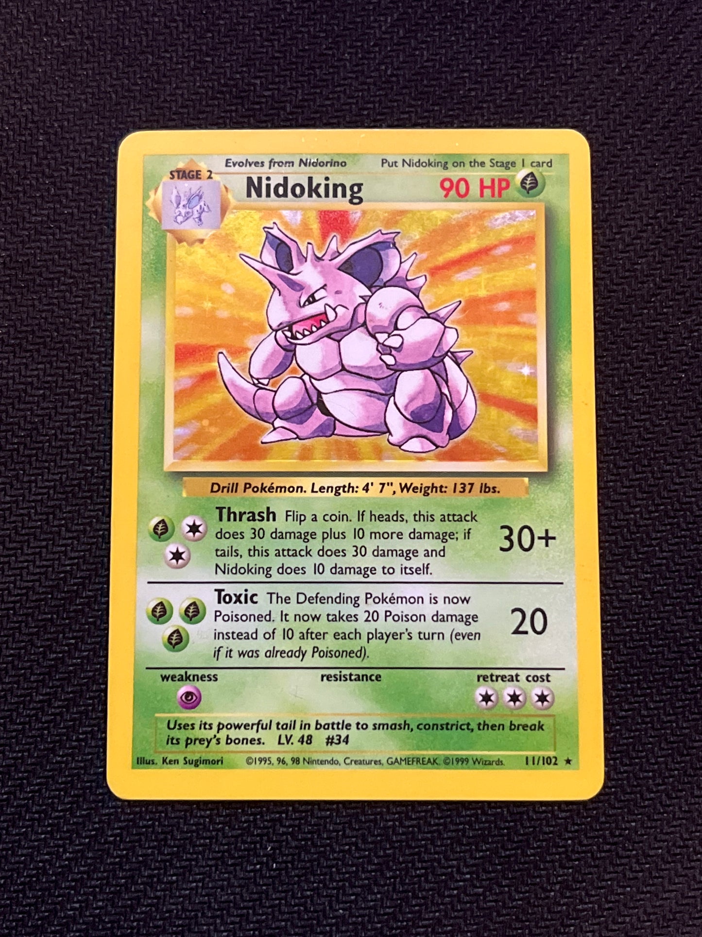 #011/102** Nidoking Base Set