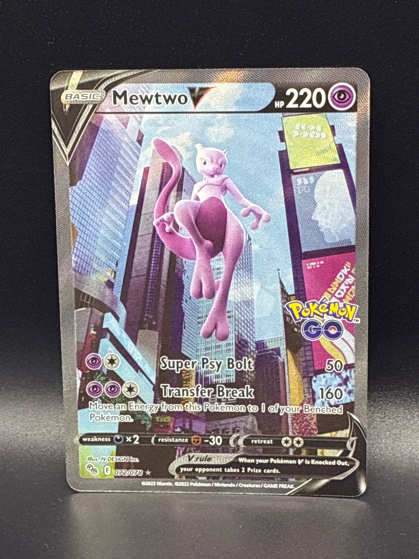 Mewtwo V #072/078 - Pokemon Go