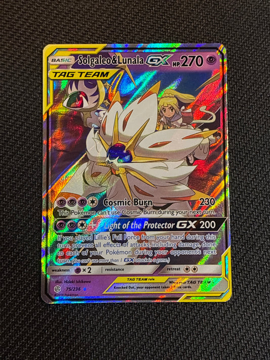 #075/236* Solgaleo & Lunala GX Cosmic Eclipse
