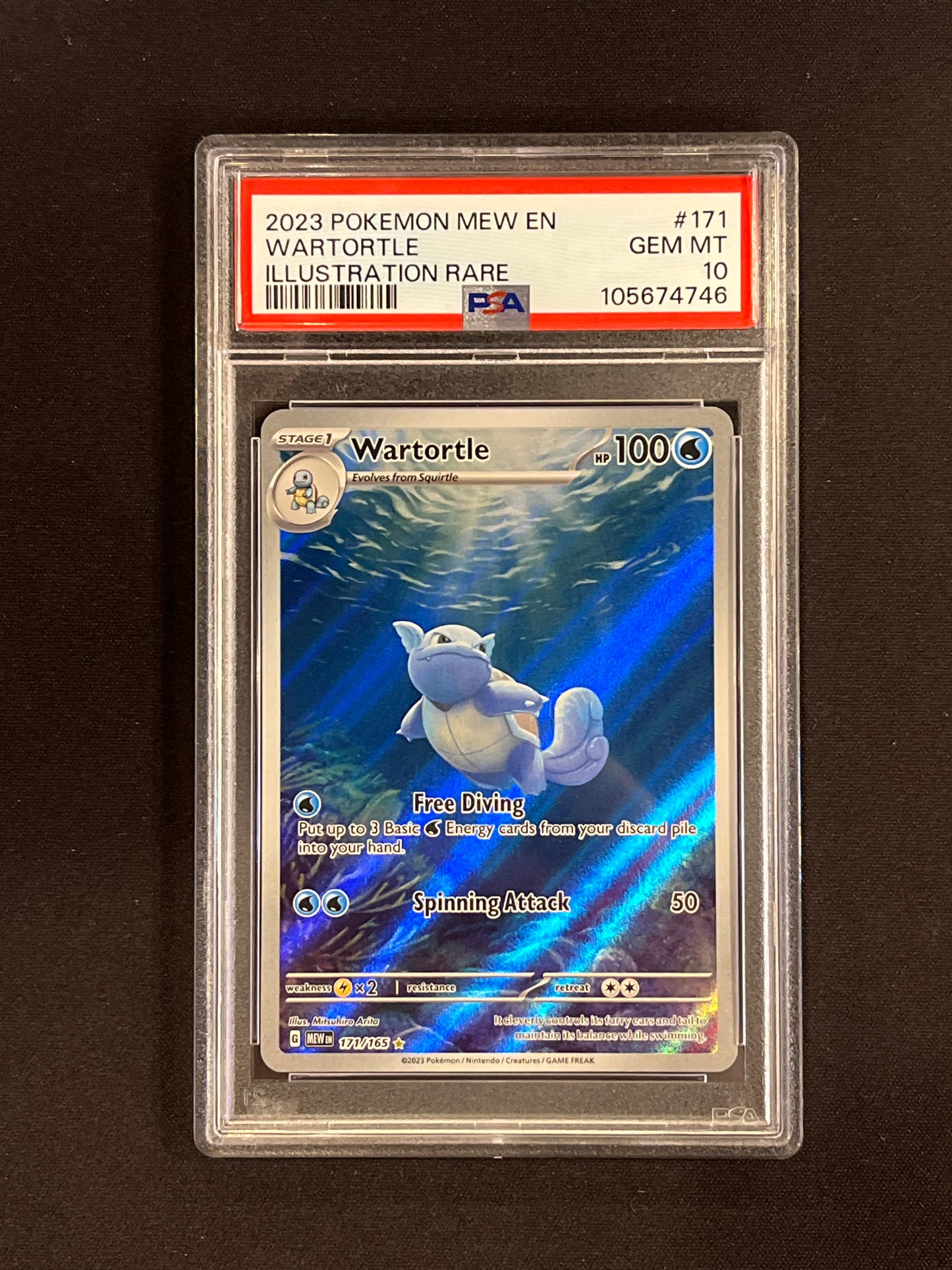 #171/165 Wartortle PSA 10 - SV: 151