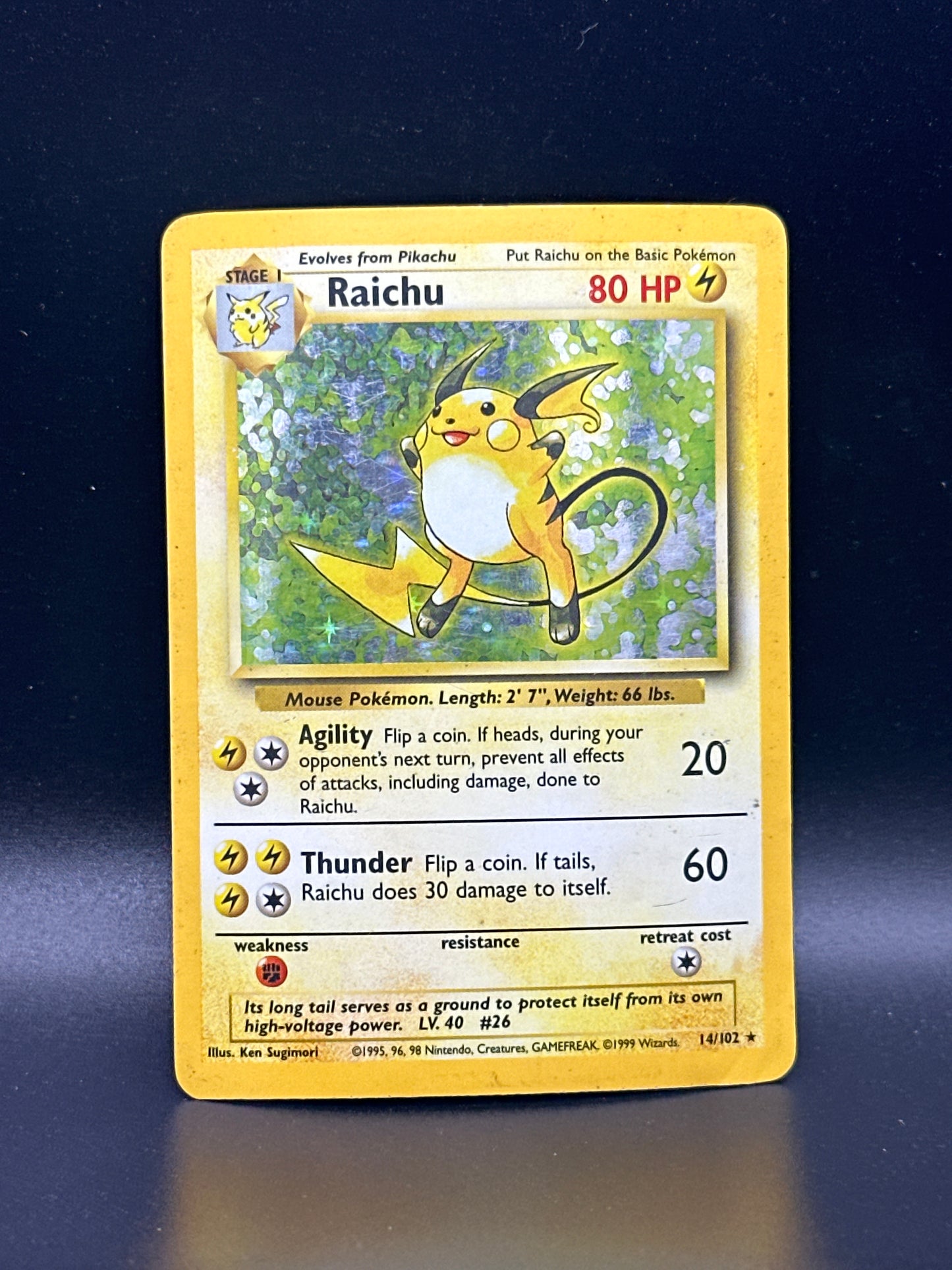 #014/102 Raichu Base Set (unlimited)