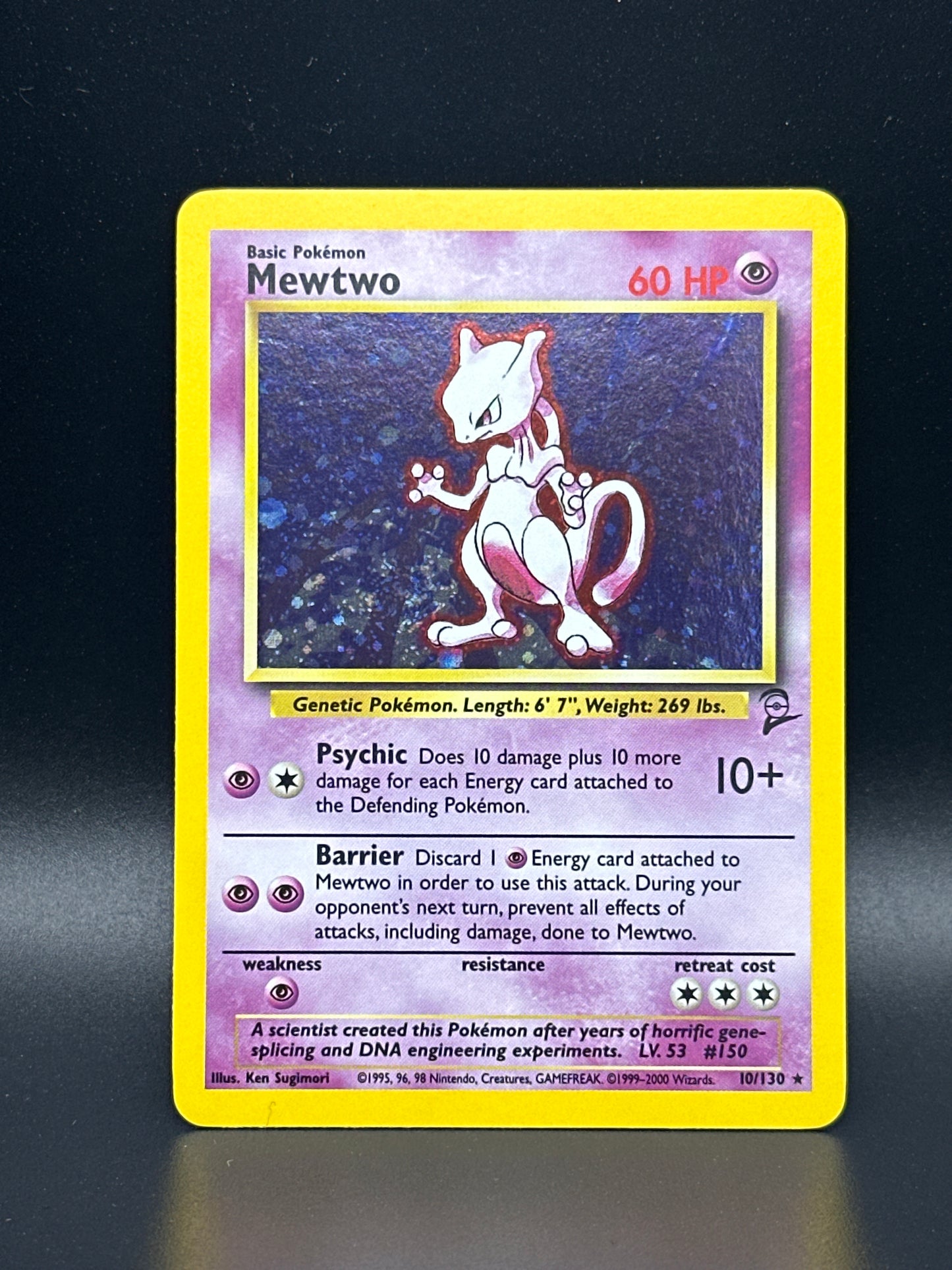 #010/102 Mewtwo Base Set 2