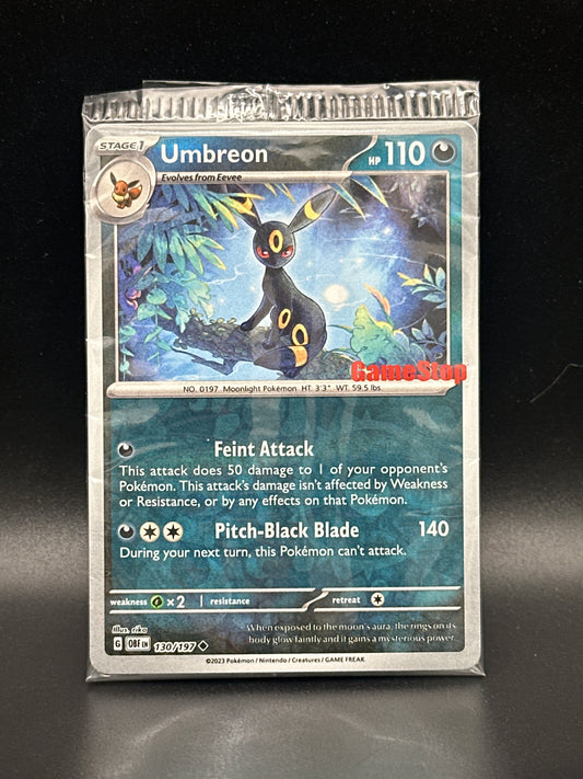 130/197* Umbreon (GameStop Promo) Sealed