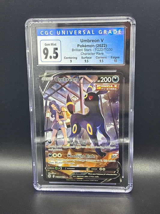 #TG22/TG30 Umbreon V Trainer Gallery Brilliant Stars CGC 9.5