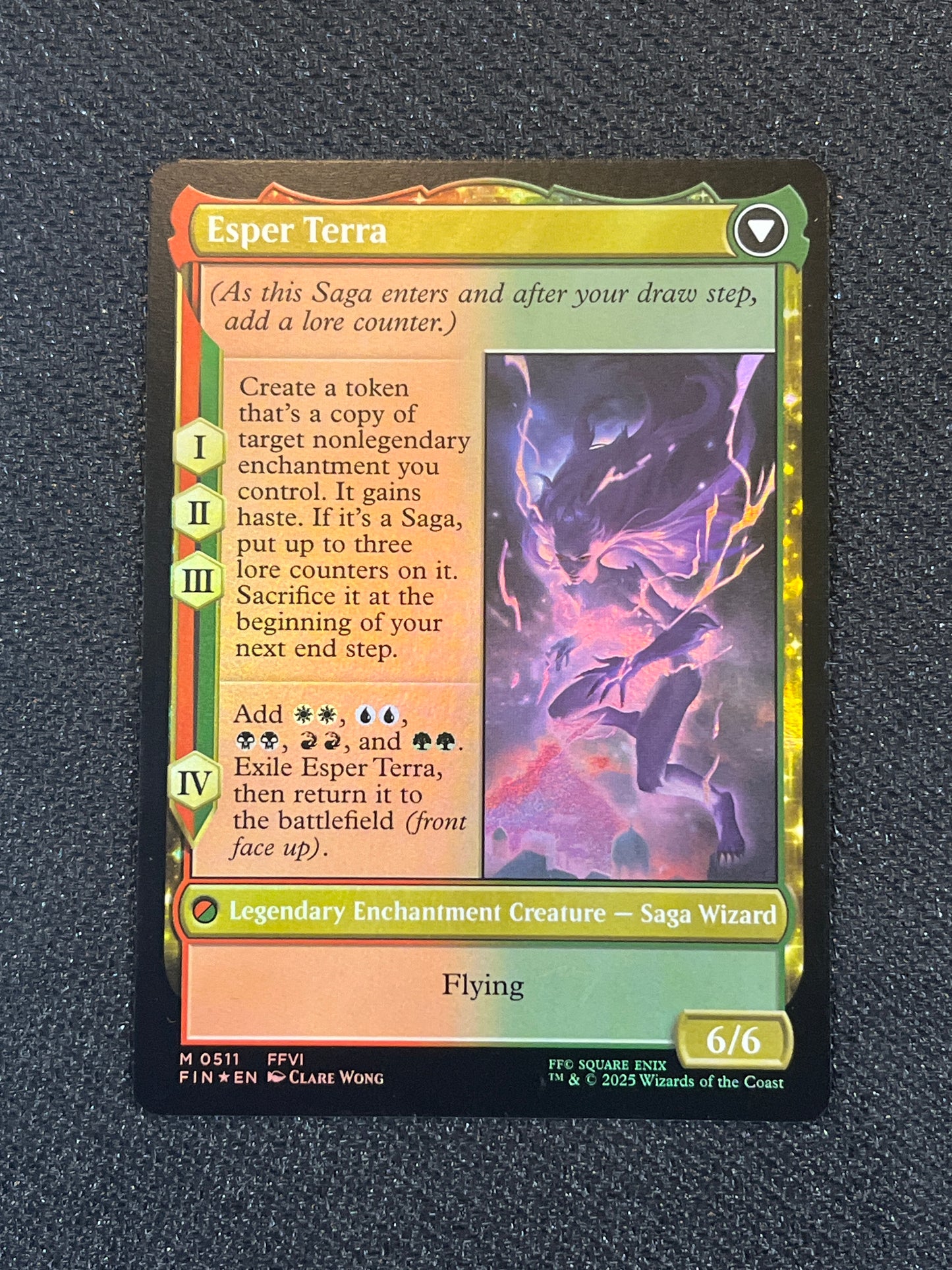 #0511 Terra, Magical Adept (Foil) Final Fantasy Magic the Gathering MTG