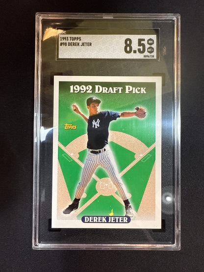 #98 Derek Jeter 1993 Topps RC Rookie New York Yankees sports