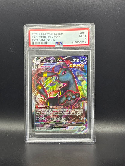 #095/203 Umbreon VMAX Evolving Skies PSA 9