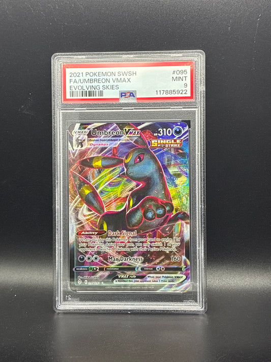 #095/203 Umbreon VMAX Evolving Skies PSA 9