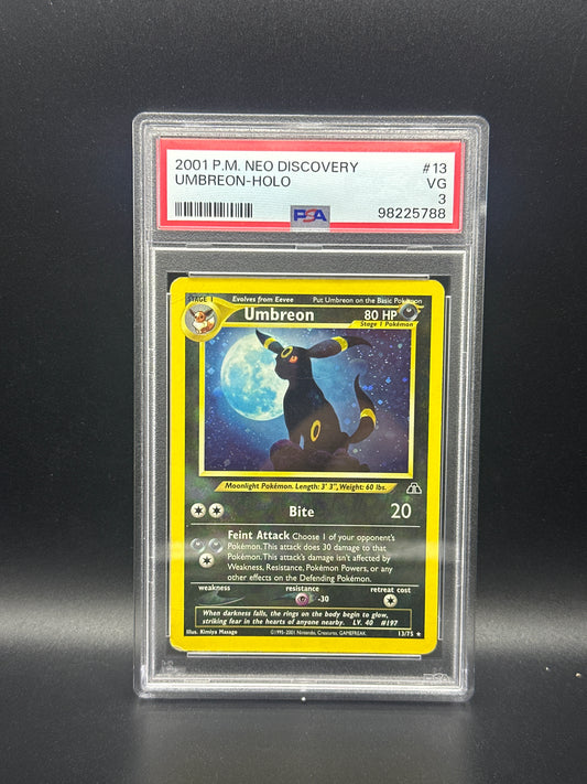 Umbreon 13/75 Neo Discovery PSA 3
