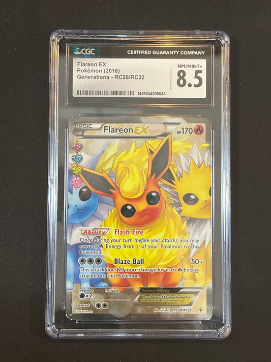 #RC28/RC32 Flareon EX CGC 8.5 - Generations