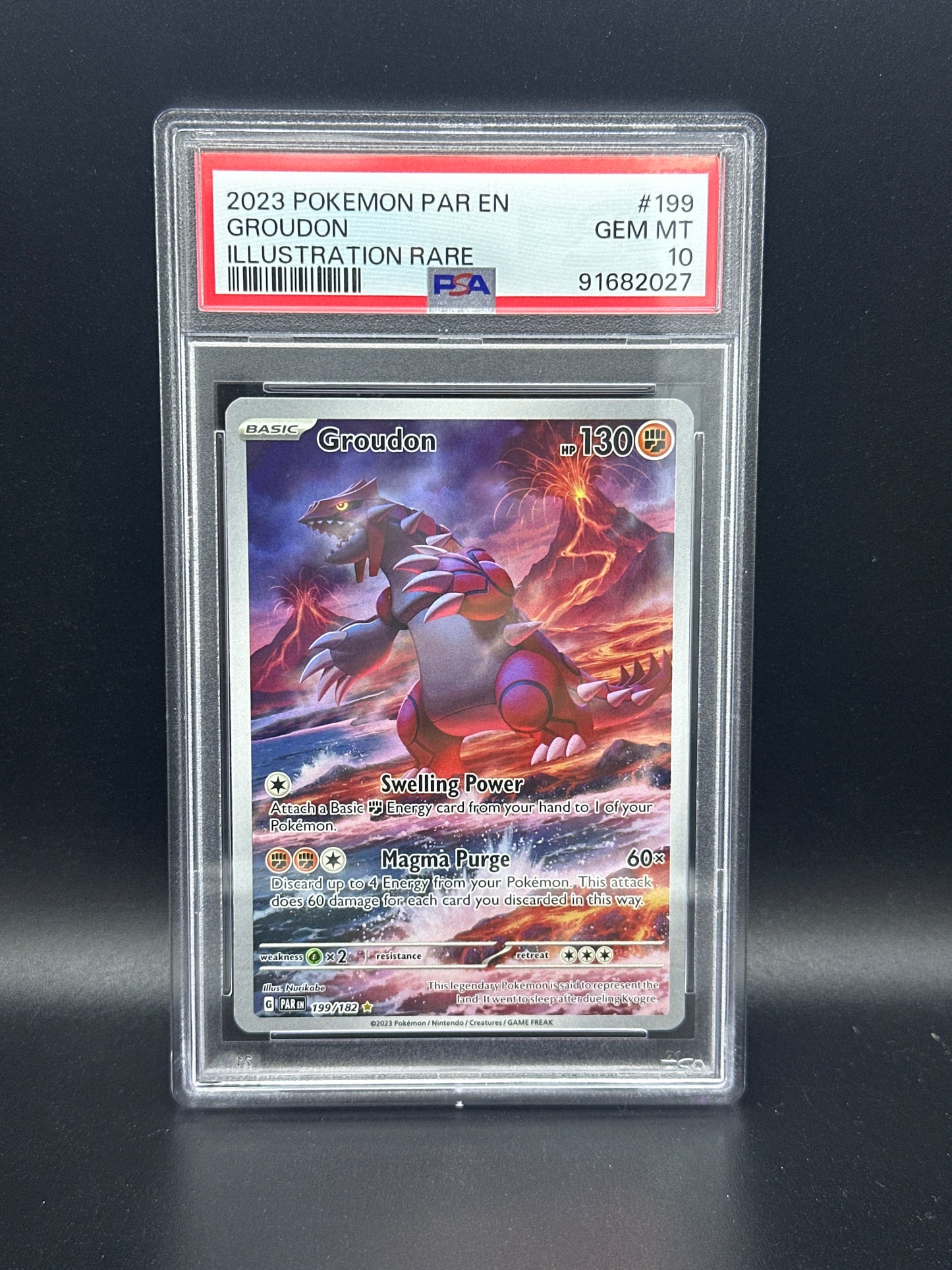 Groudon 199/182 Paradox Rift PSA 10