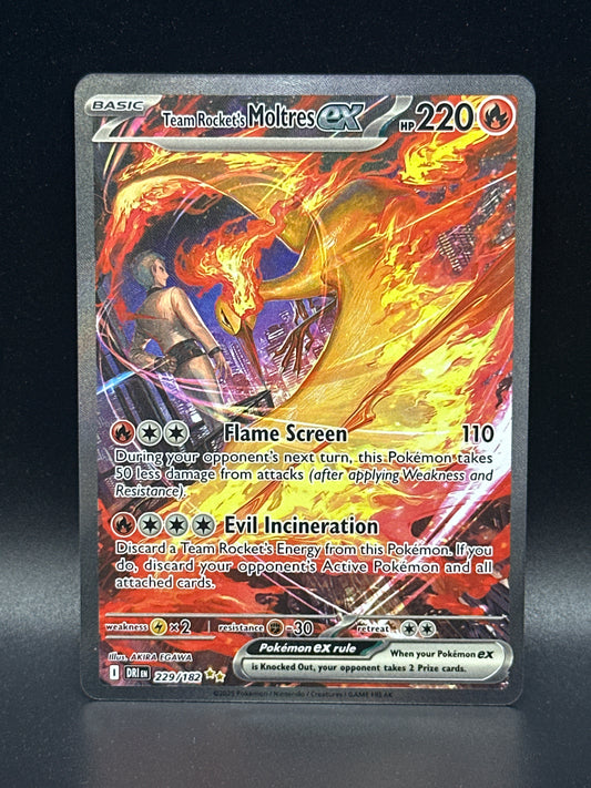 #229/182* Team Rocket's Moltres Ex Destined Rivals