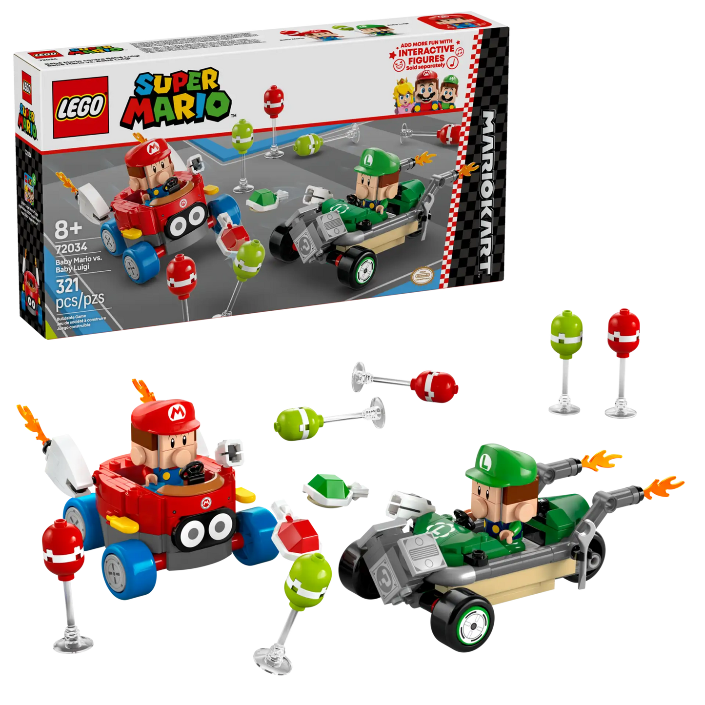 72034 Baby Mario Vs. Baby Luigi Super Mario Lego Set
