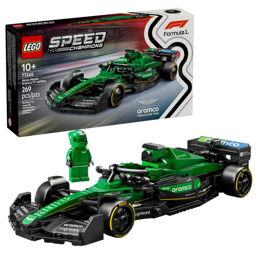 77245 Aston Martin Aramco F1® AMR24 Race Car Speed Champions Lego Set