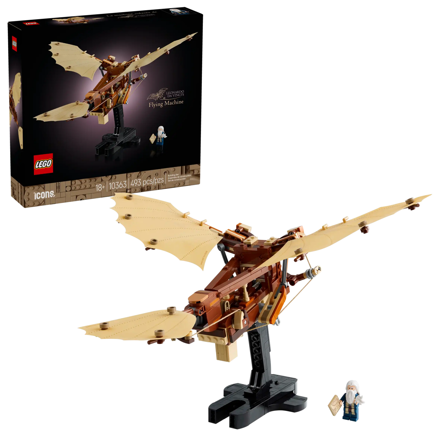 10363 Leonardo da Vinci's Flying Machine Lego Icons Set