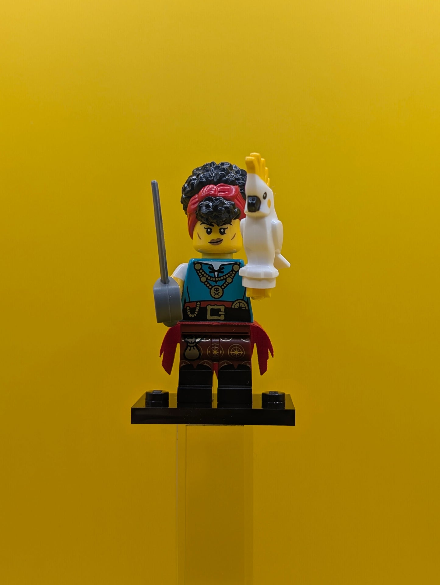Pirate Quartermaster col27-10 Series 27 (complete Set with Stand and Accessories) CMF Minifigure Lego