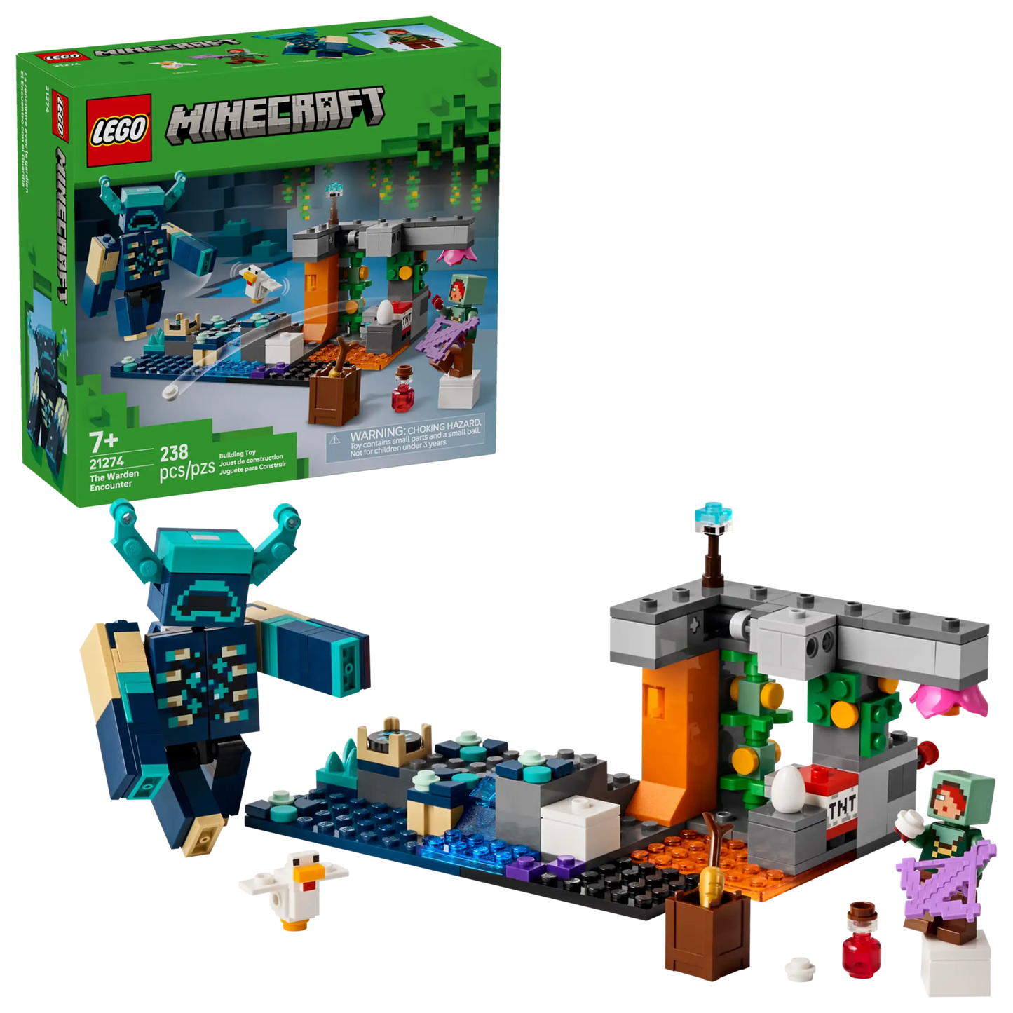 21274 The Warden Encounter Minecraft Lego Set