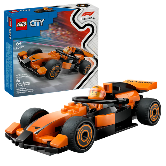 60442 F1 Driver With McLaren Race Car City Lego Set