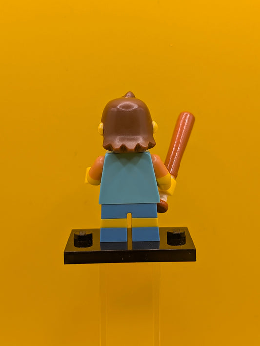 Nelson Muntz colsim-12 The Simpsons, Series 1 (Complete Set with Stand and Accessories) Cmf Lego Minifigure