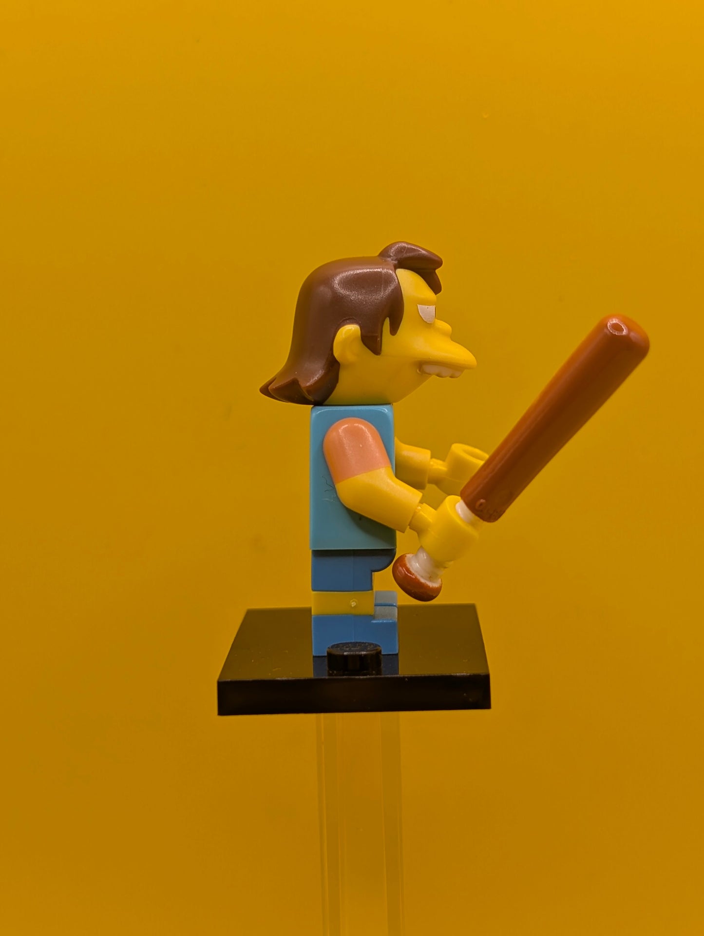 Nelson Muntz colsim-12 The Simpsons, Series 1 (Complete Set with Stand and Accessories) Cmf Lego Minifigure
